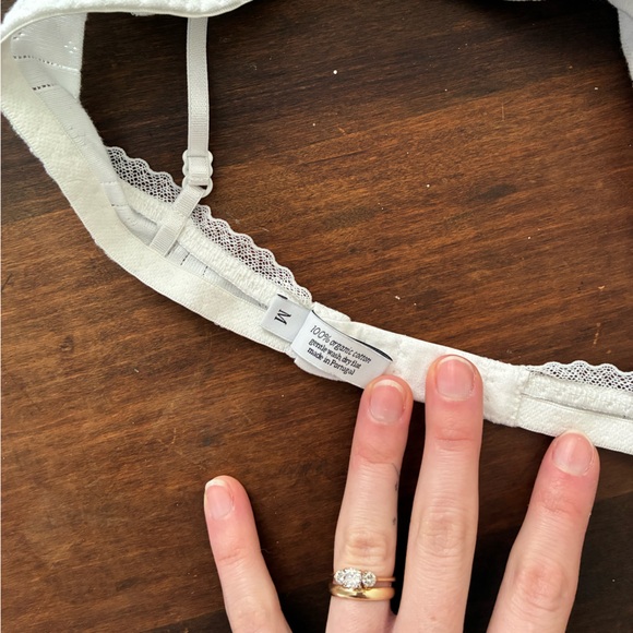 Cou Cou Intimates Balconette Bra White Pointelle - Picture 4 of 4